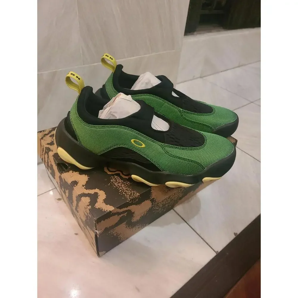 Oakley Factory Team X Brain Dead Flesh Sandal - Size 8.5M - Green Lemon NEW - Picture 5 of 7